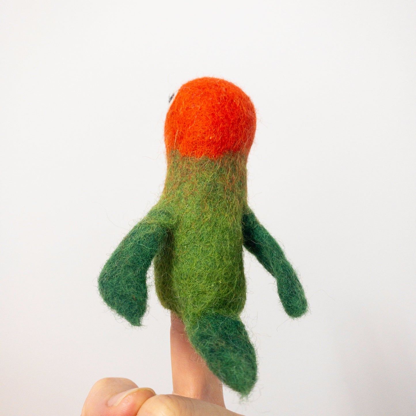Felt Finger Puppet - Lovebird Parrot