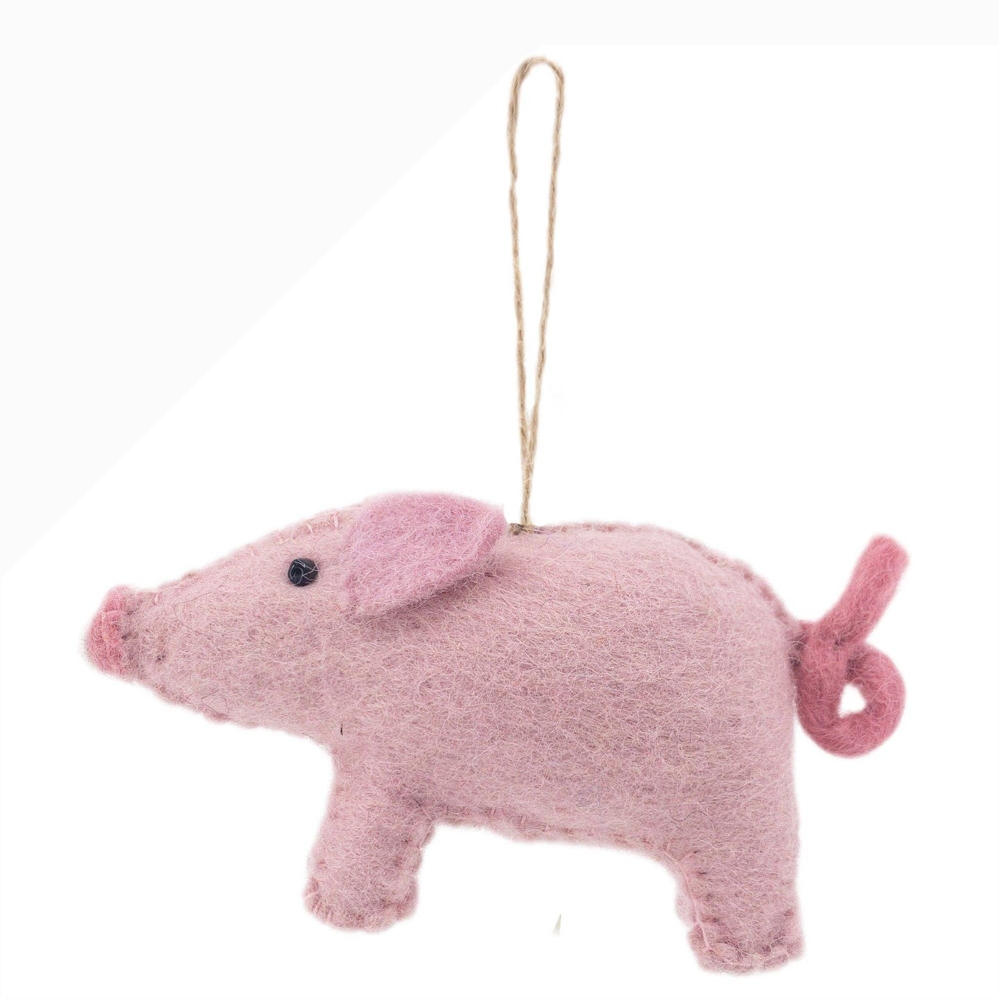 Felt Christmas Ornaments Set of 7 - Cute Farm Animal