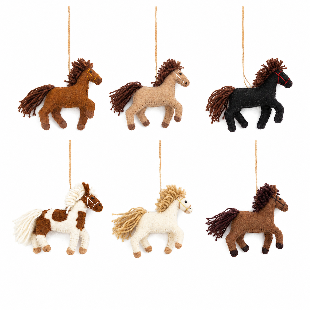 Felt Horse Ornament