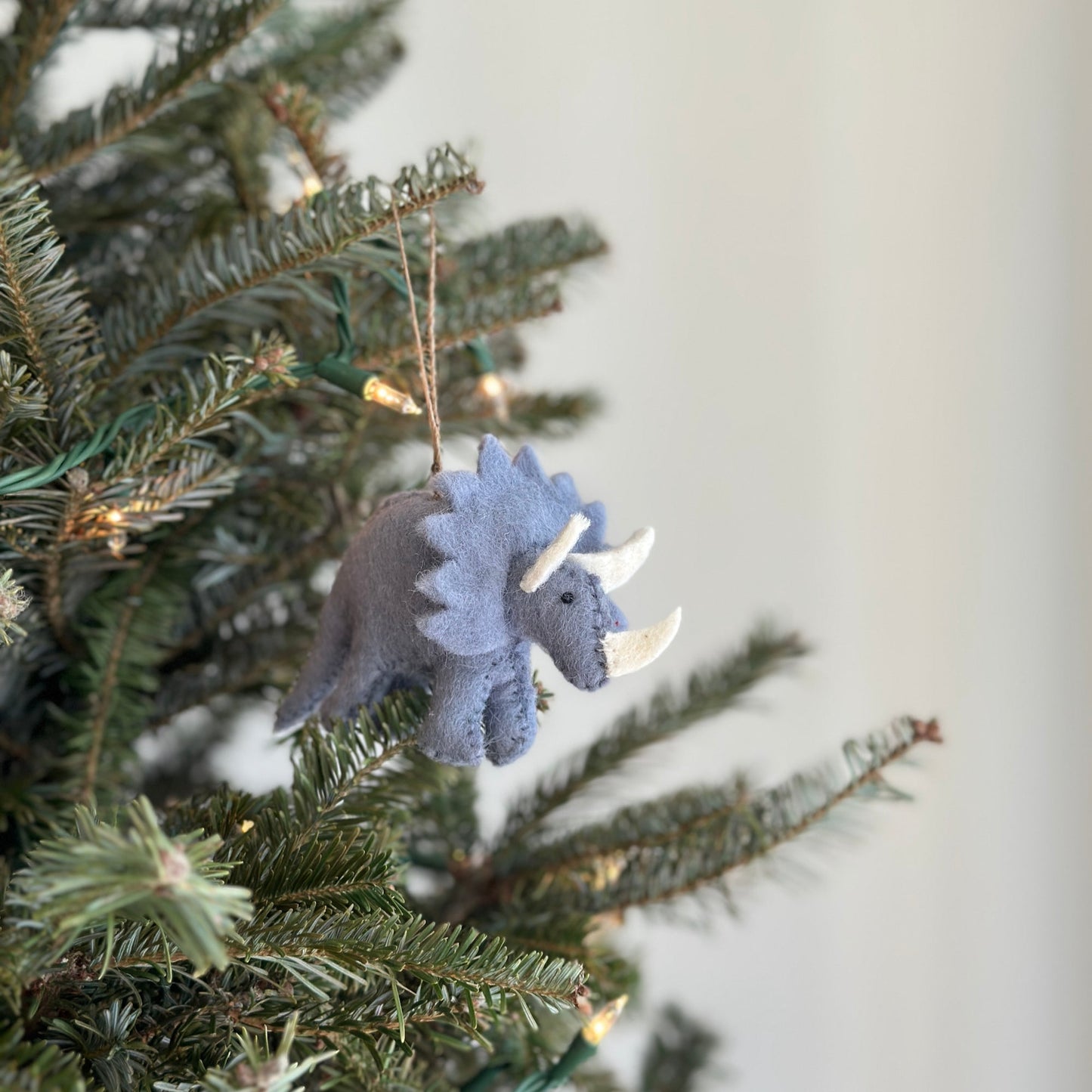 Felt Christmas Ornaments Set of 5 - Dinosaurs