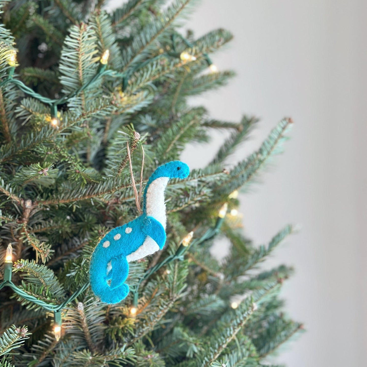 Felt Christmas Ornaments Set of 5 - Dinosaurs