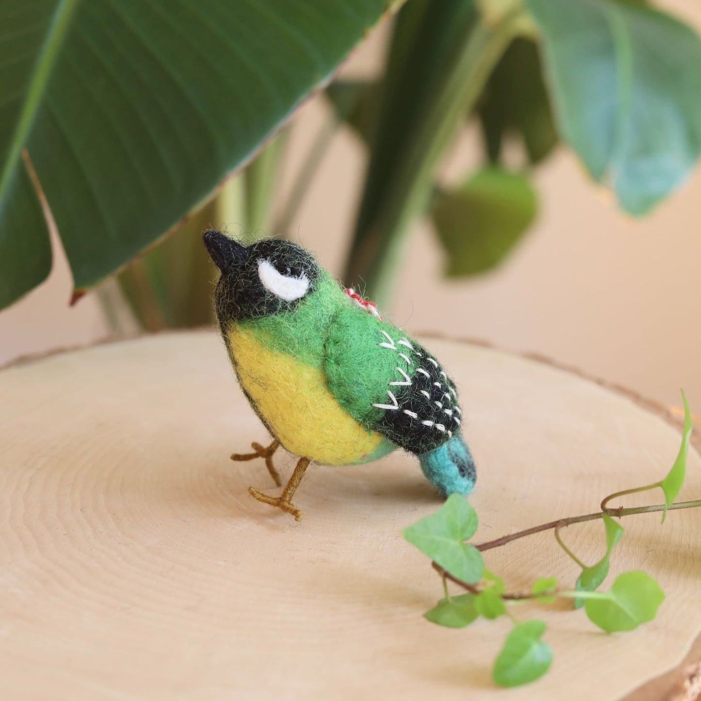 Felt Bird Ornaments Set of 6 - A set