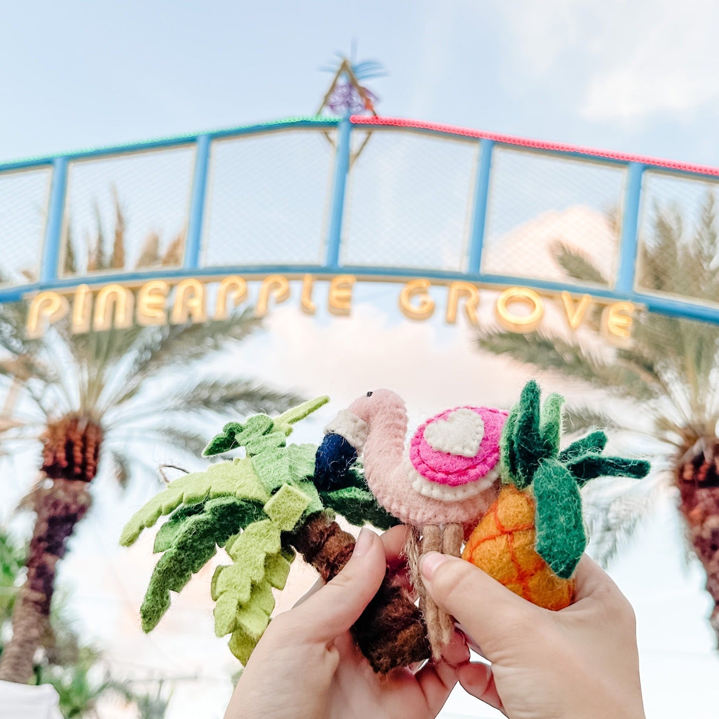 Felt Ornament Set of 3 - Tropical Theme