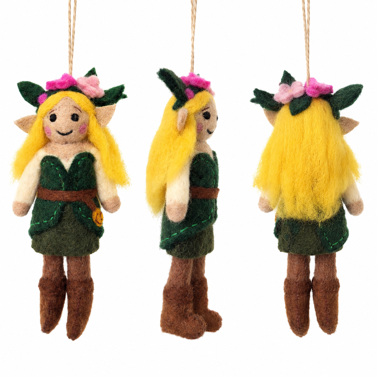 Robin Hood Elf Felt Ornament