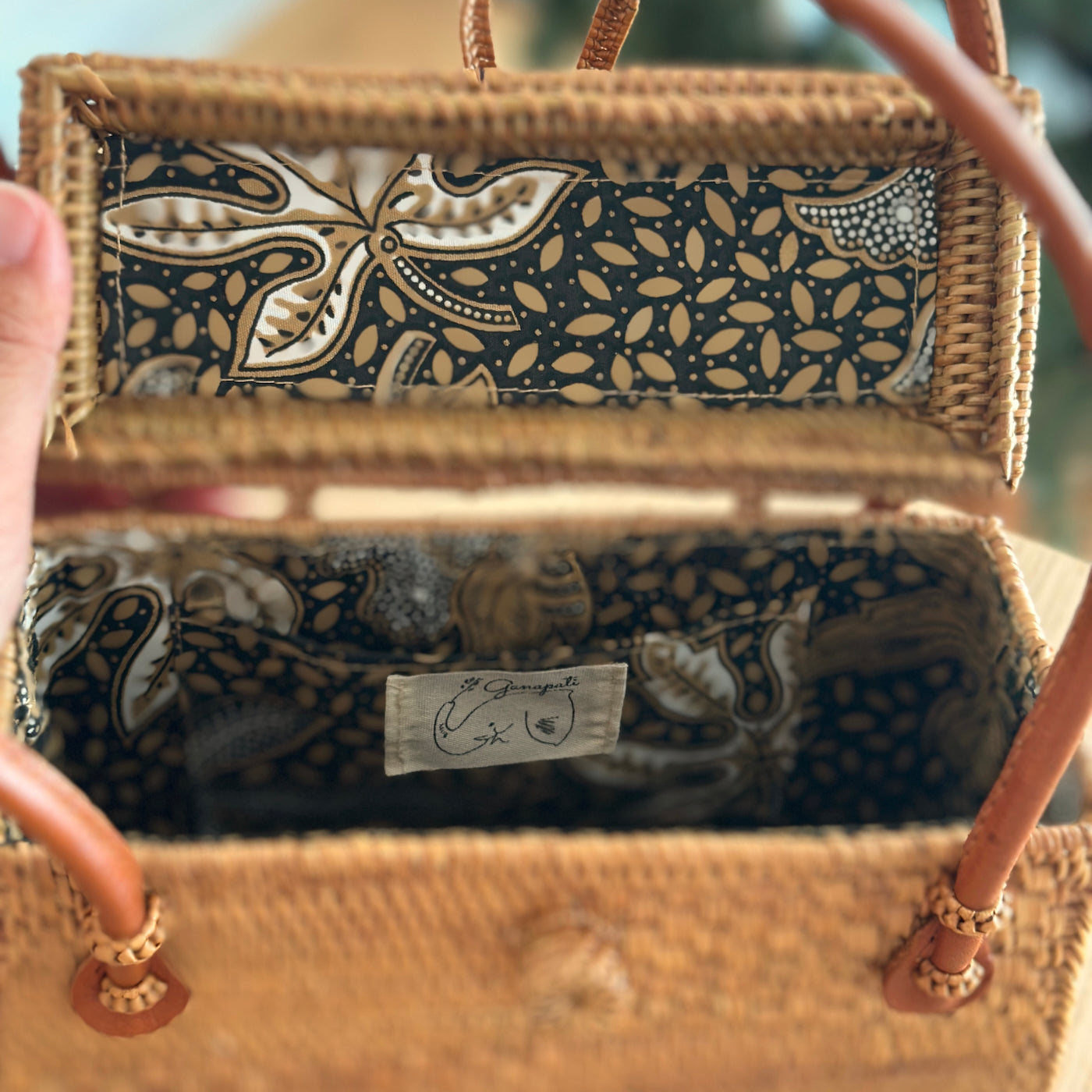 Bali Rattan Handbag - Maya