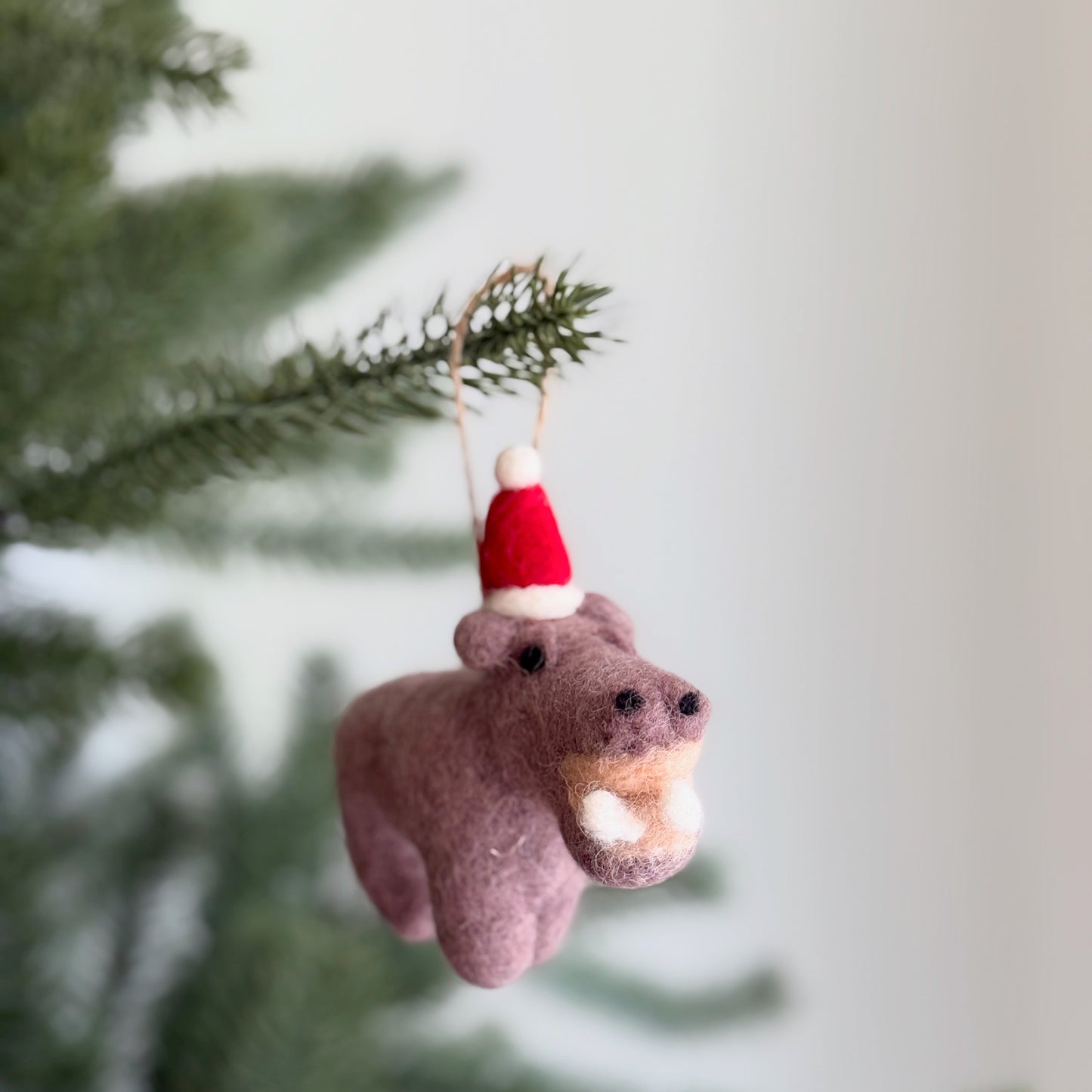 Felt Ornament - Hippo