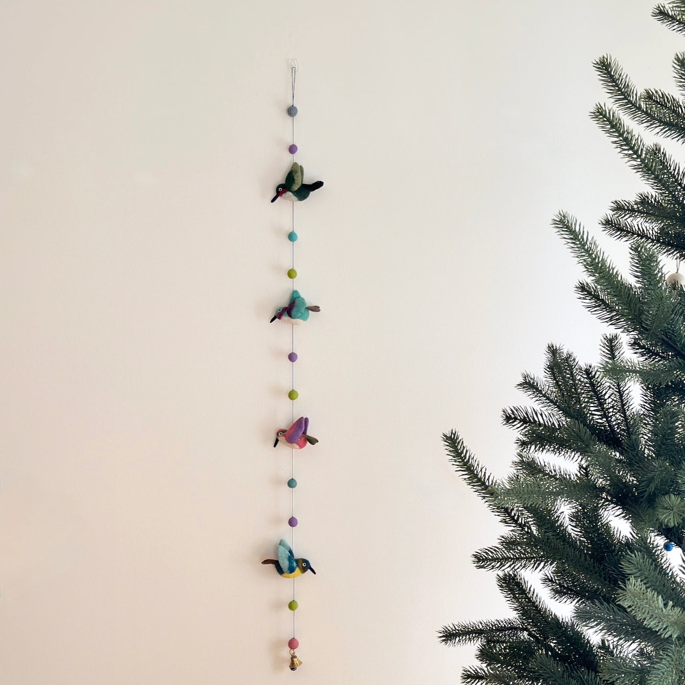 Felt Hummingbird Garland