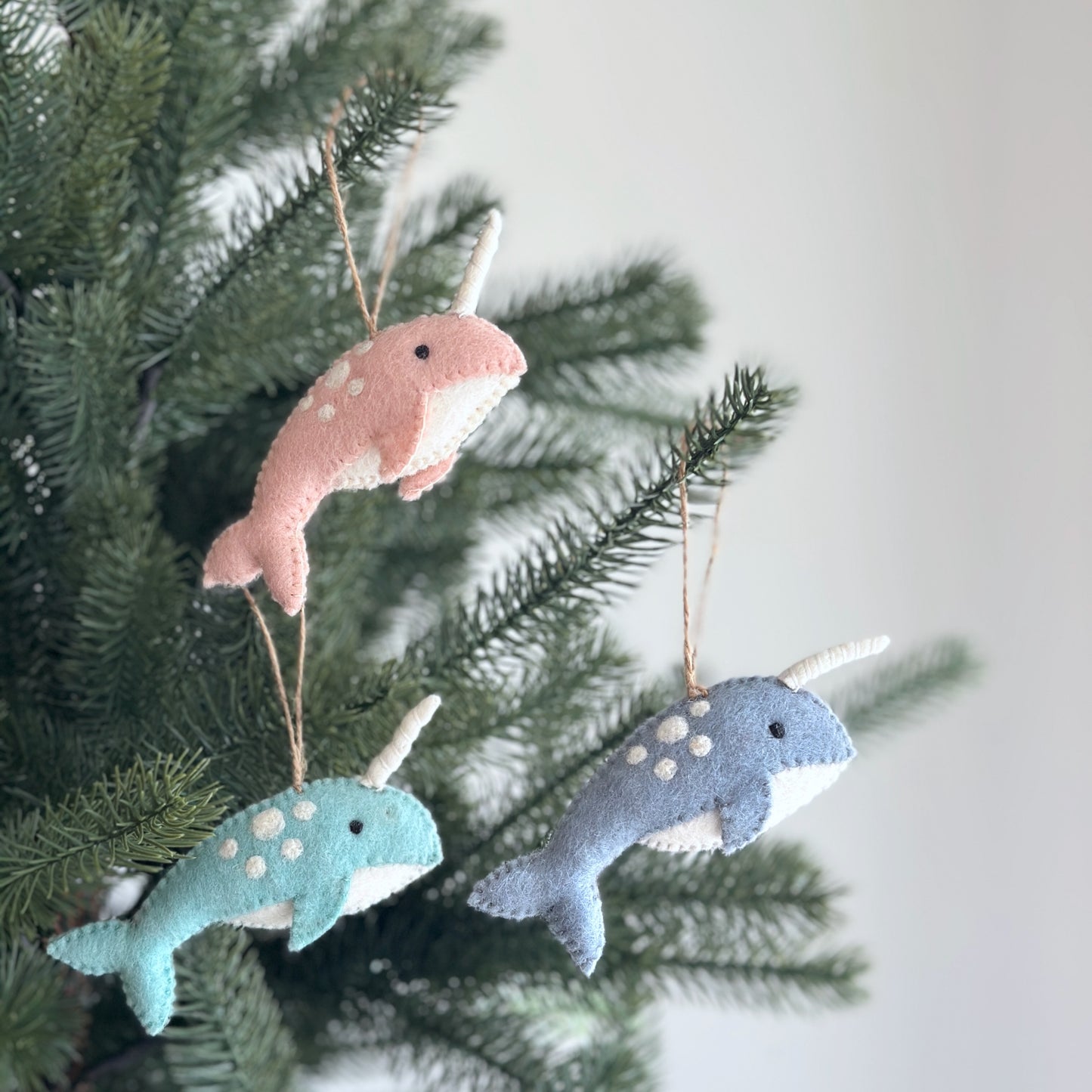 Felt Ornament - Narwhal