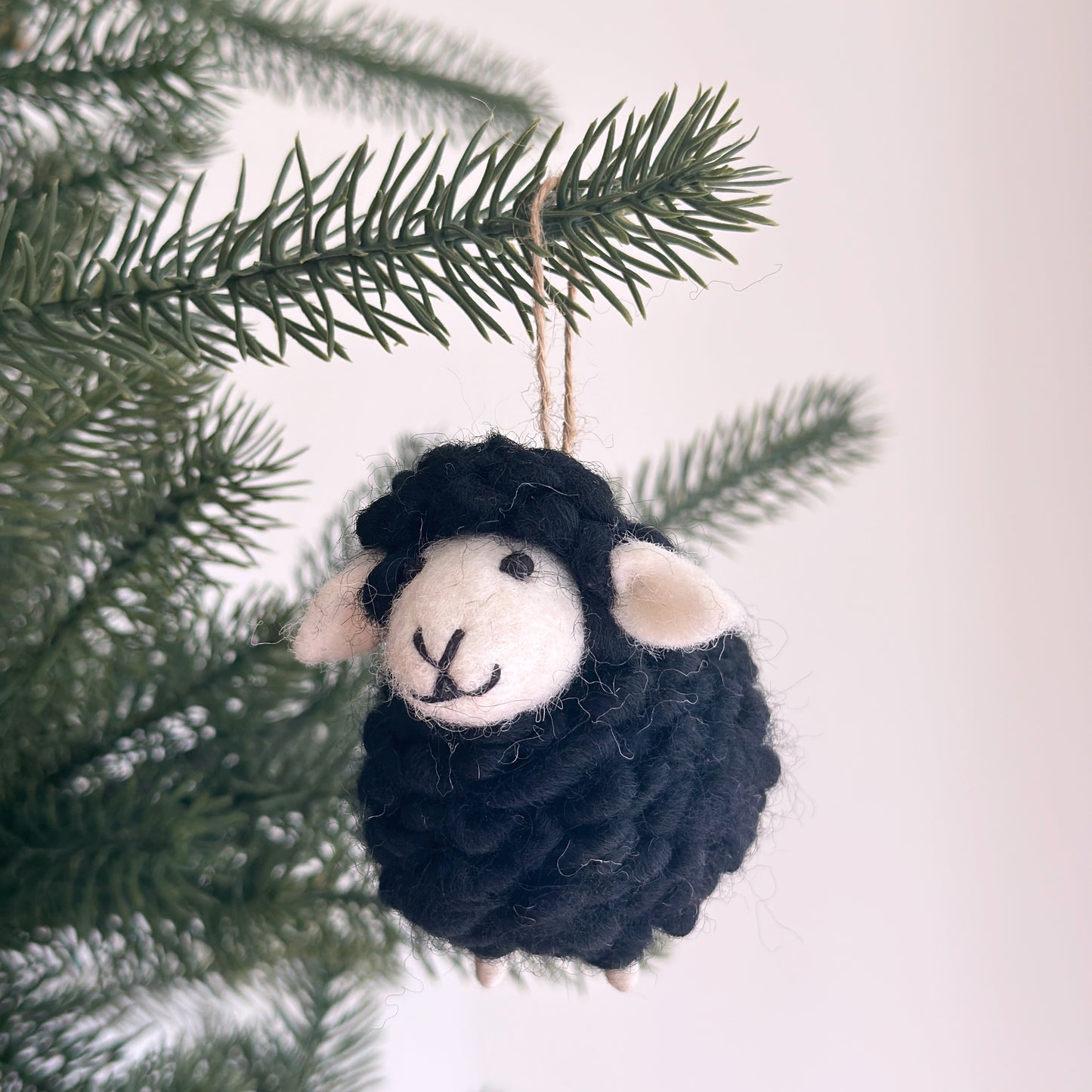 Felt Fluffy Sheep Ornament