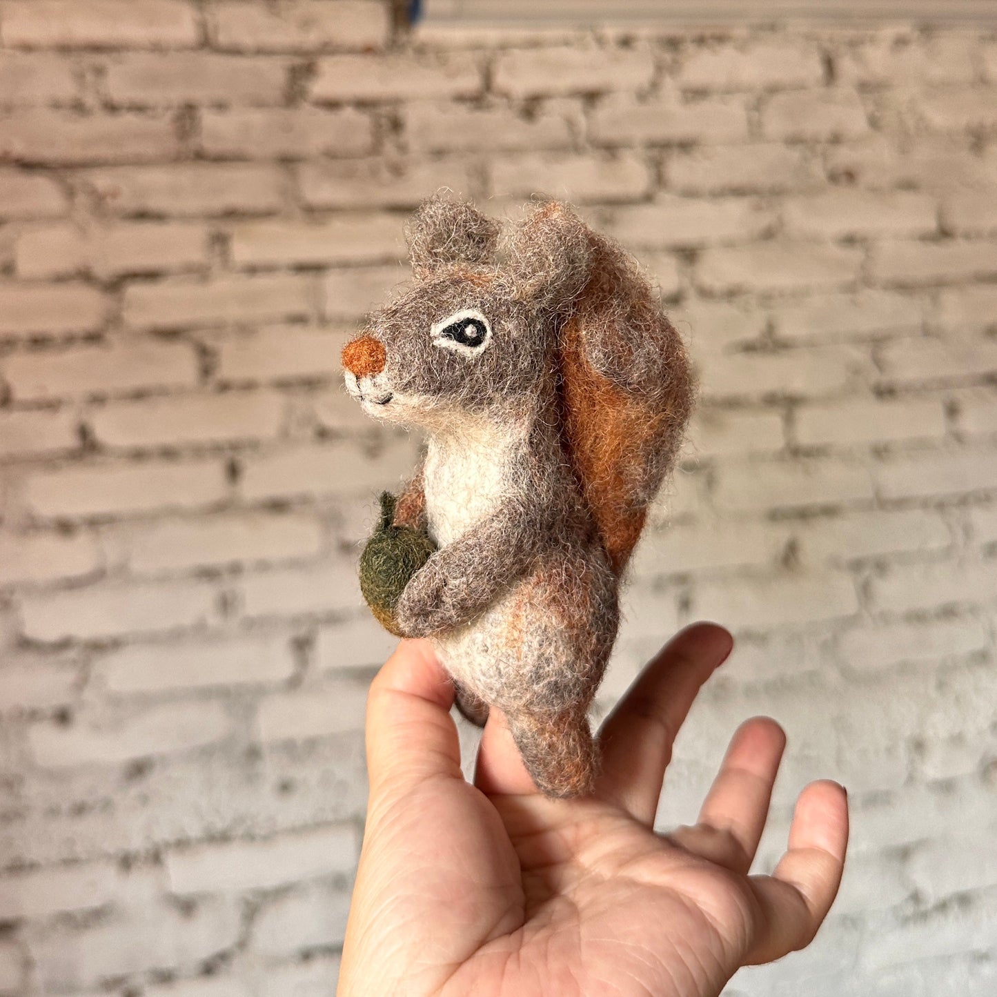 Squirrel Finger Puppet