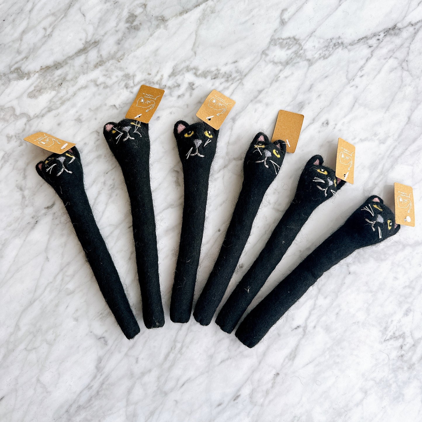 Felt Black Cat Pen Cover