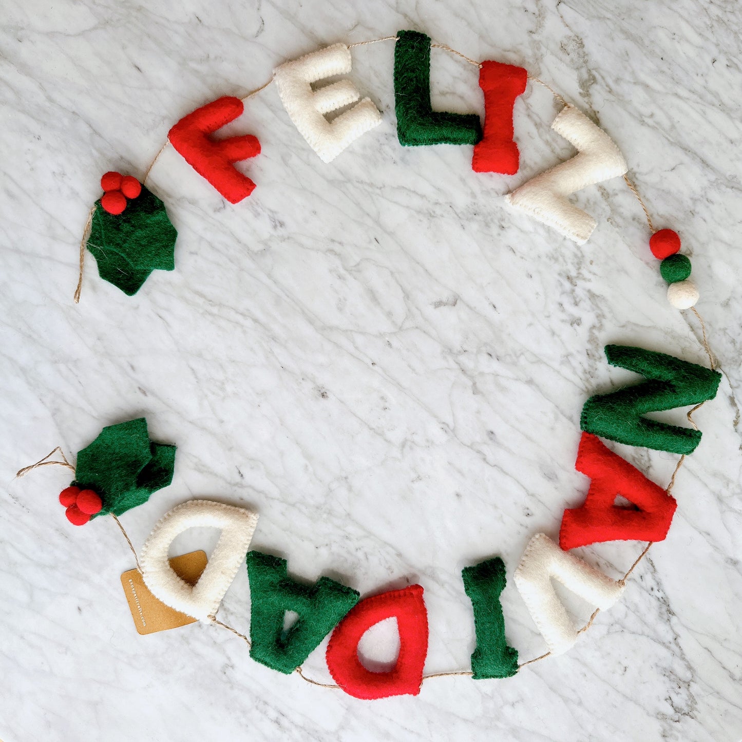 Felt Garland - Feliz Navidad