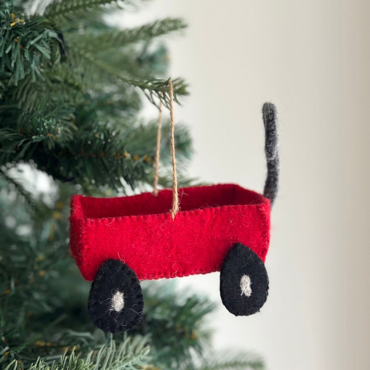 Felt Christmas Ornament Set of 5 - Holiday Vehicles