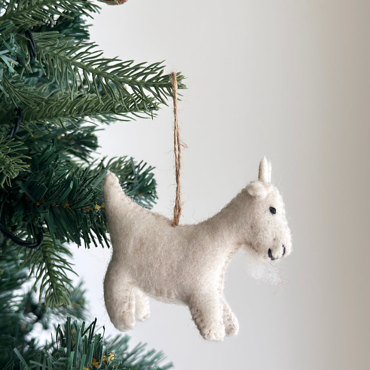Felt Christmas Ornaments Set of 7 - Cute Farm Animal