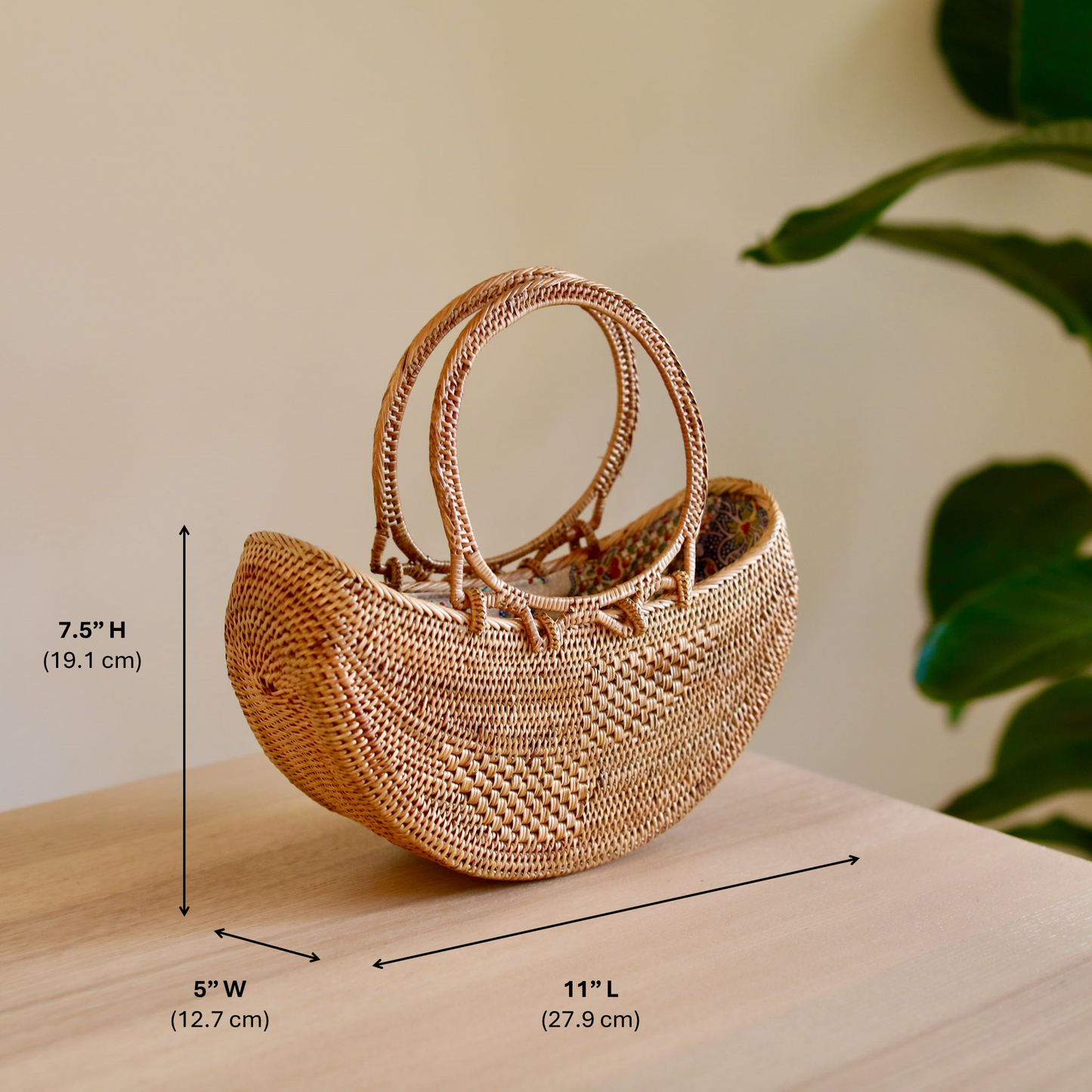 Bali Rattan Boat Clutch
