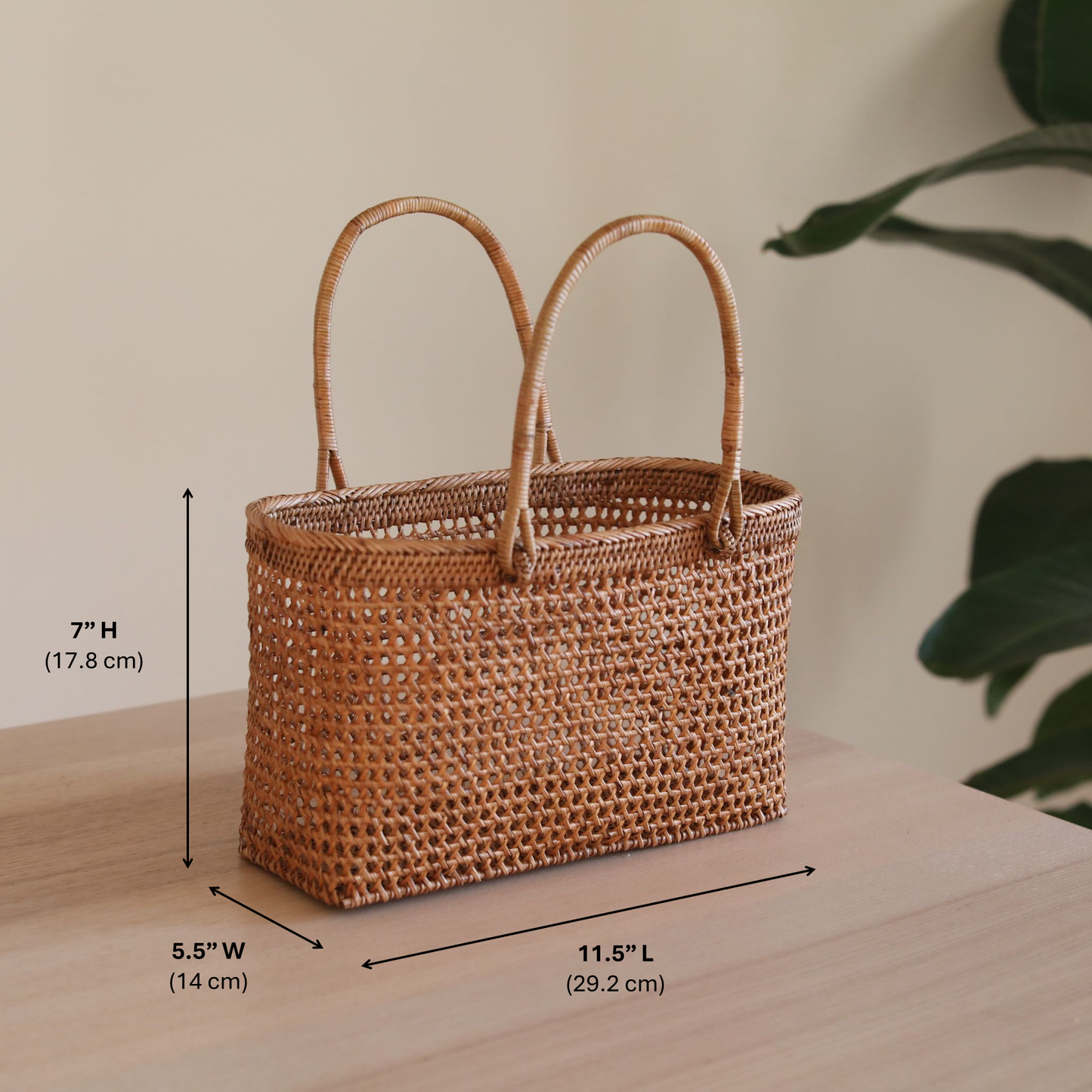 Bali Rattan Woven Handbag