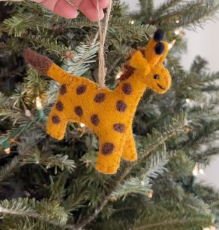 Felt Ornament - Giraffe