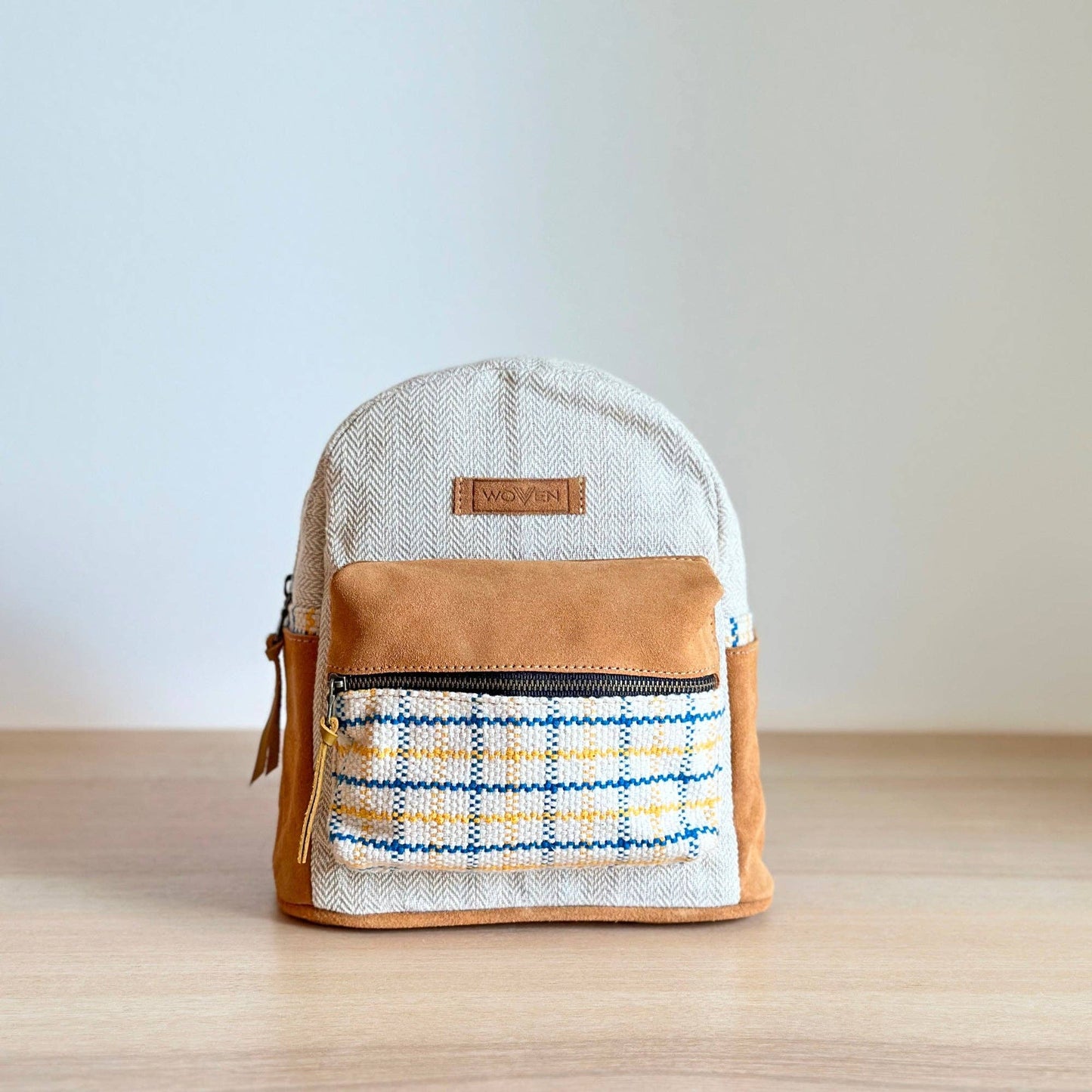 Striped Mini Backpack