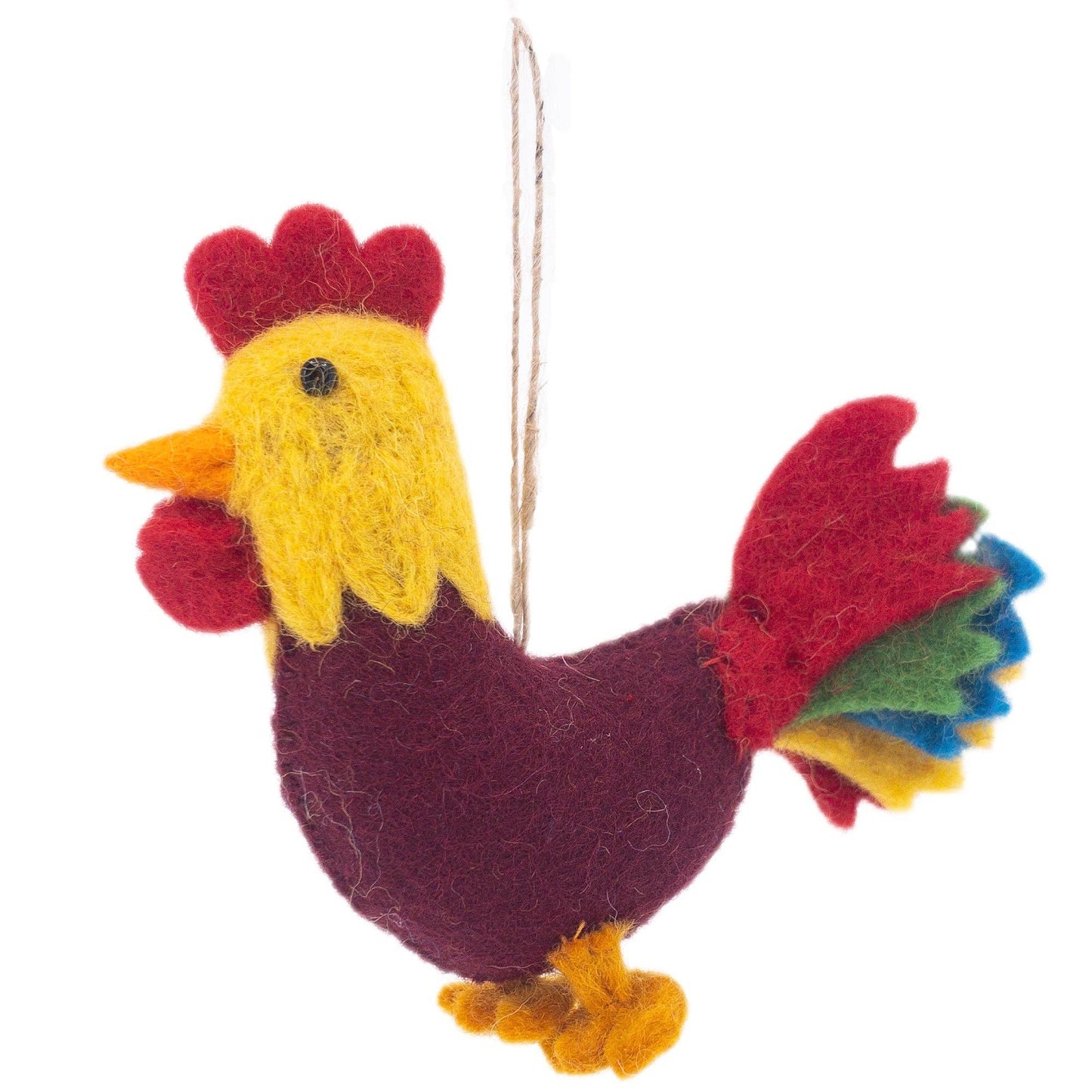 Felt Christmas Ornaments Set of 7 - Cute Farm Animal