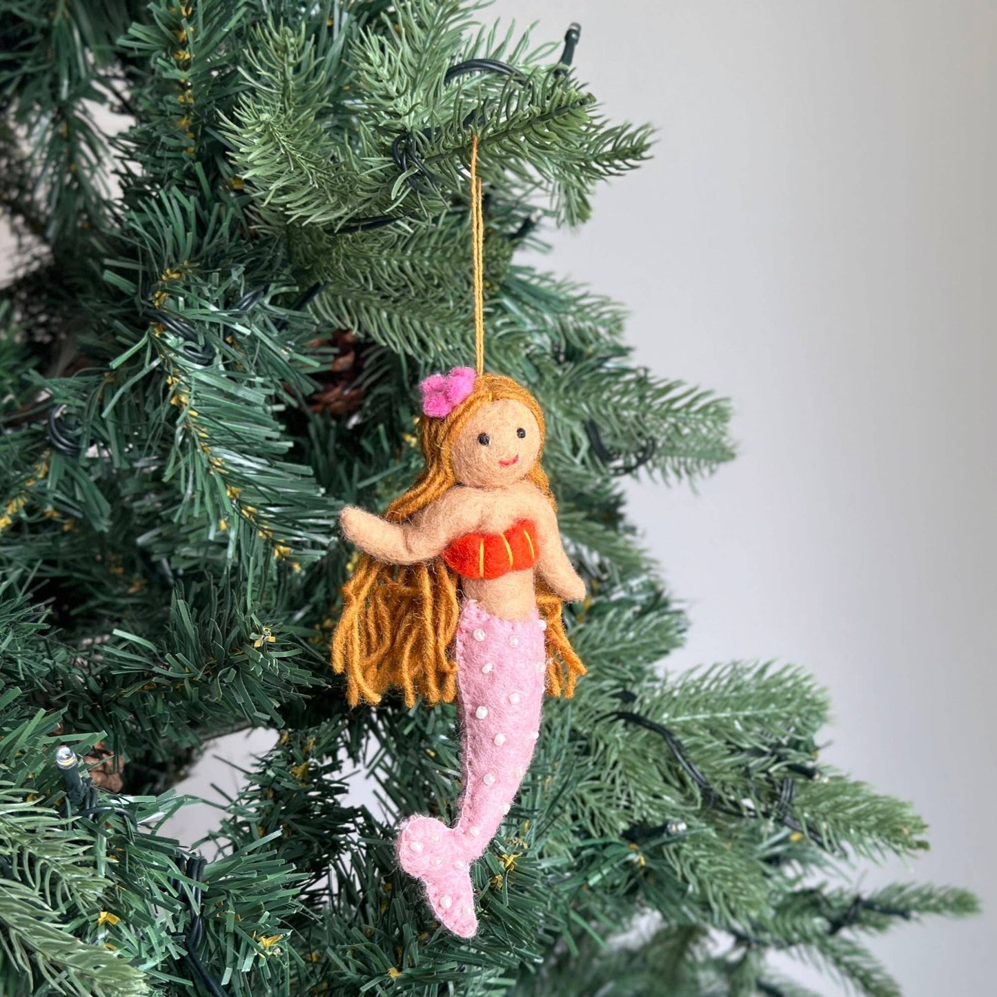 Felt Ornament - Blond Mermaid