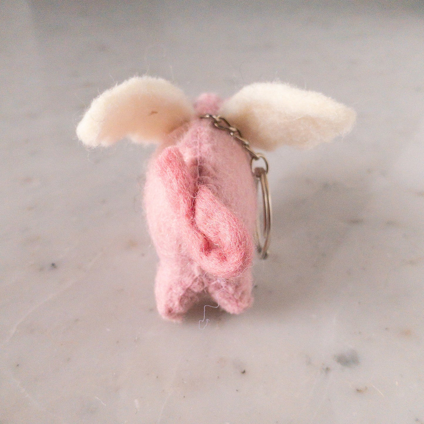 Felt Keychain - Flying Pig
