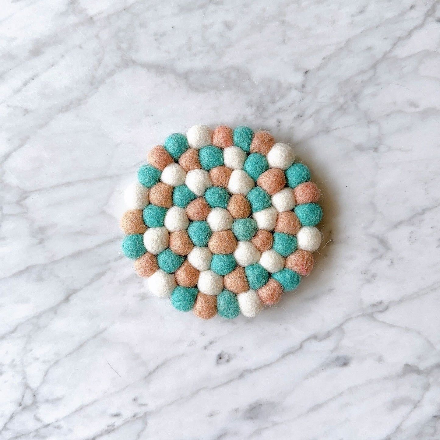 Felt Miami Round Coasters - Set of 4