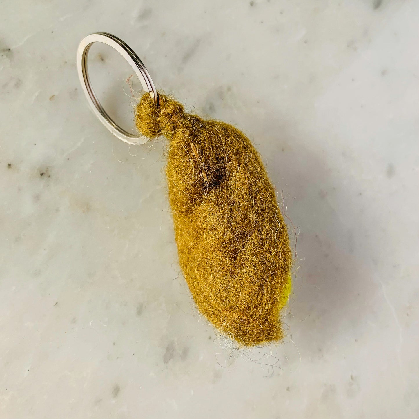 Felt Keychain - Pea