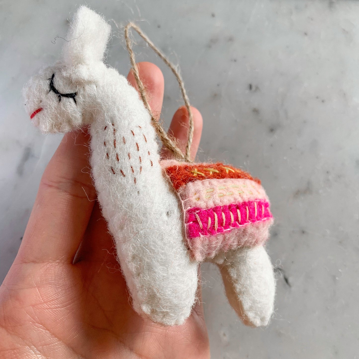 Felt Ornament - Llama