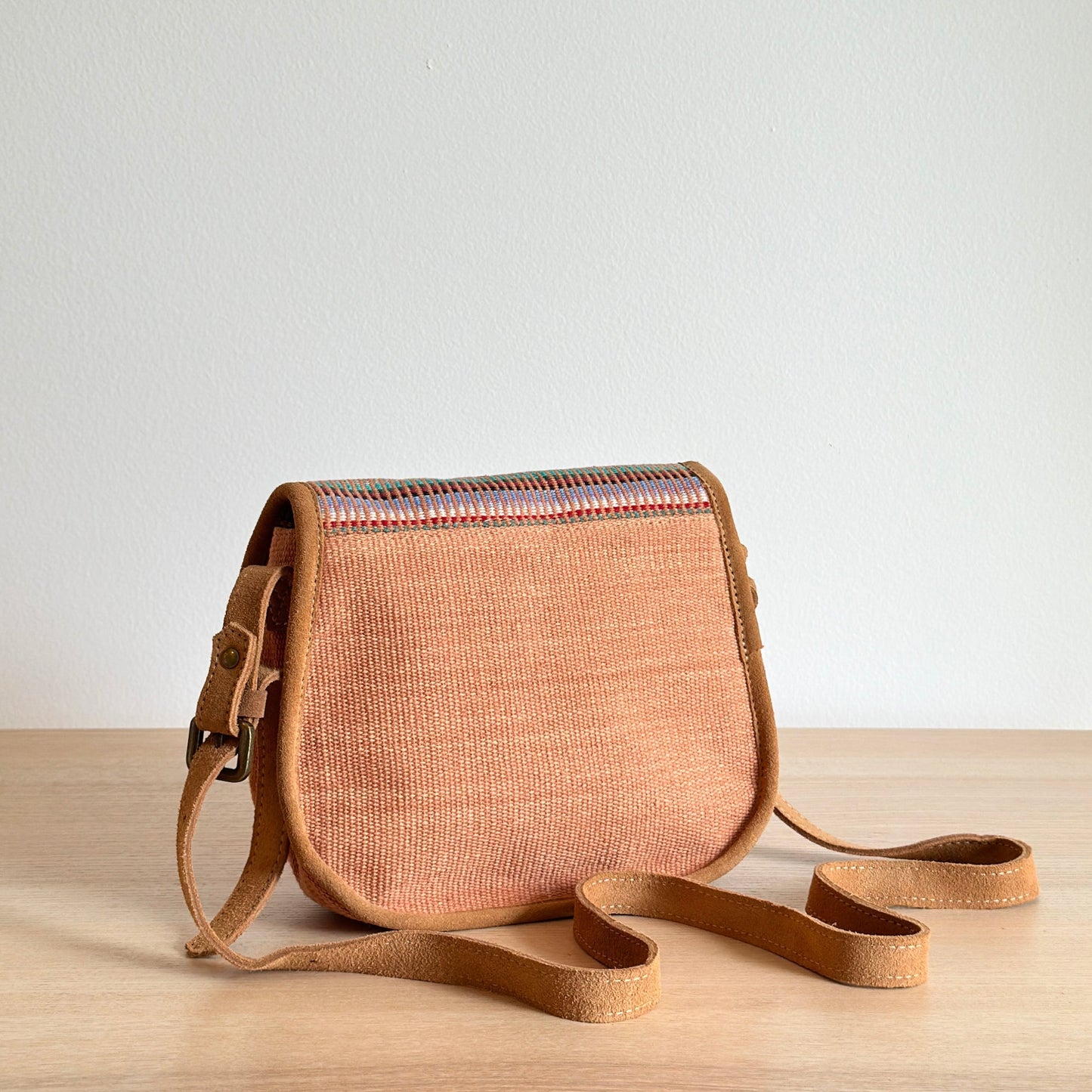 WOVEN satchel bag - Mint Green