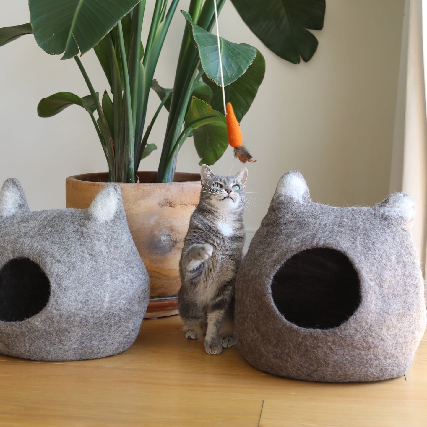 Cat Stick - Felt Carrot