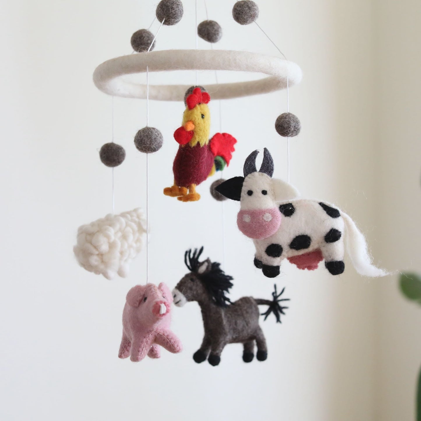 Felt Baby Mobile - Farm Animal