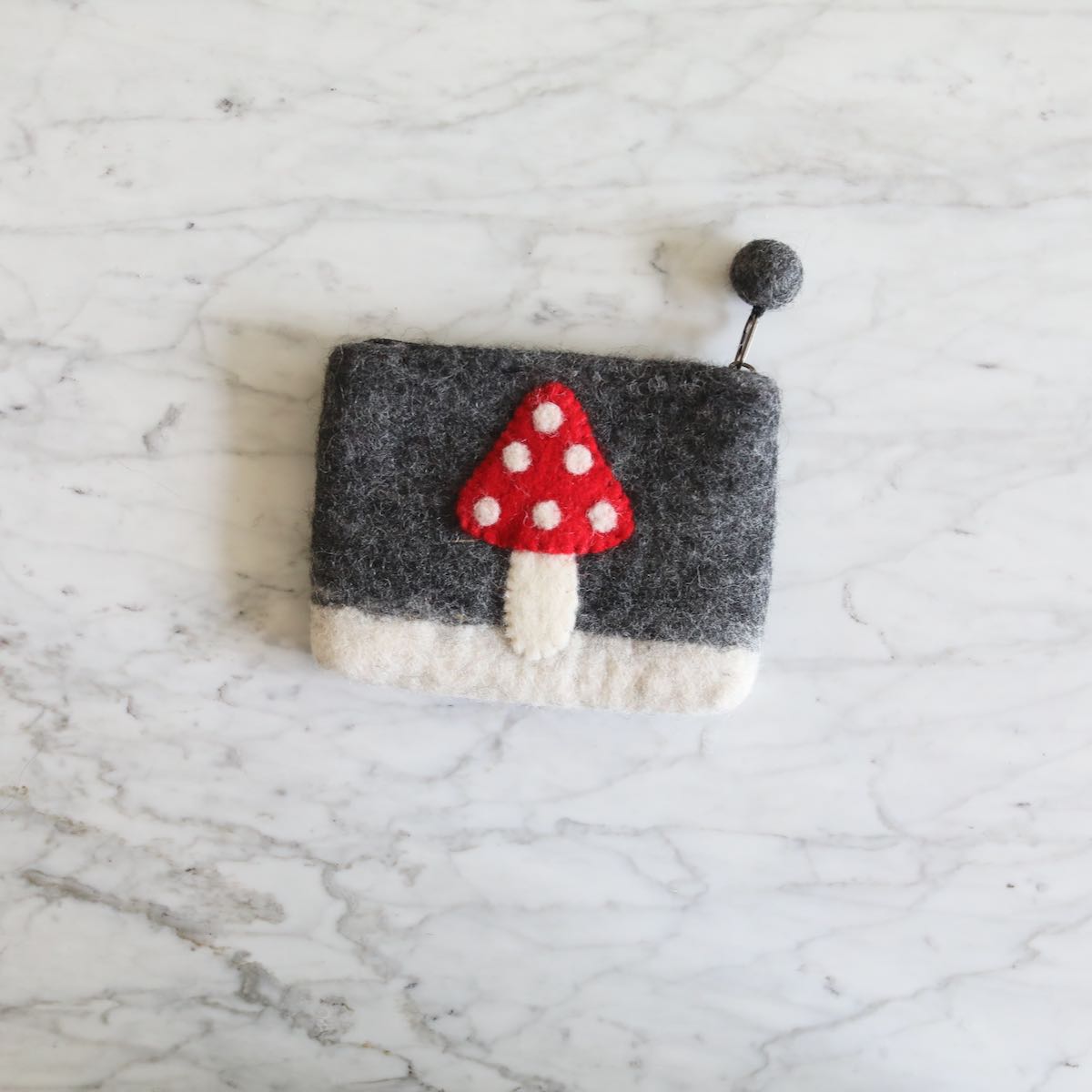 Felt Mushroom Coin Purse