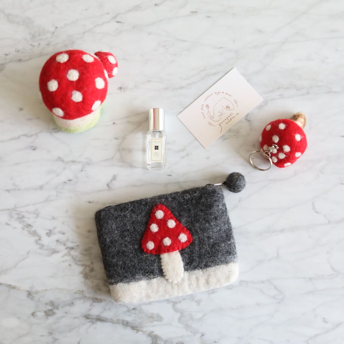 Felt Mushroom Coin Purse