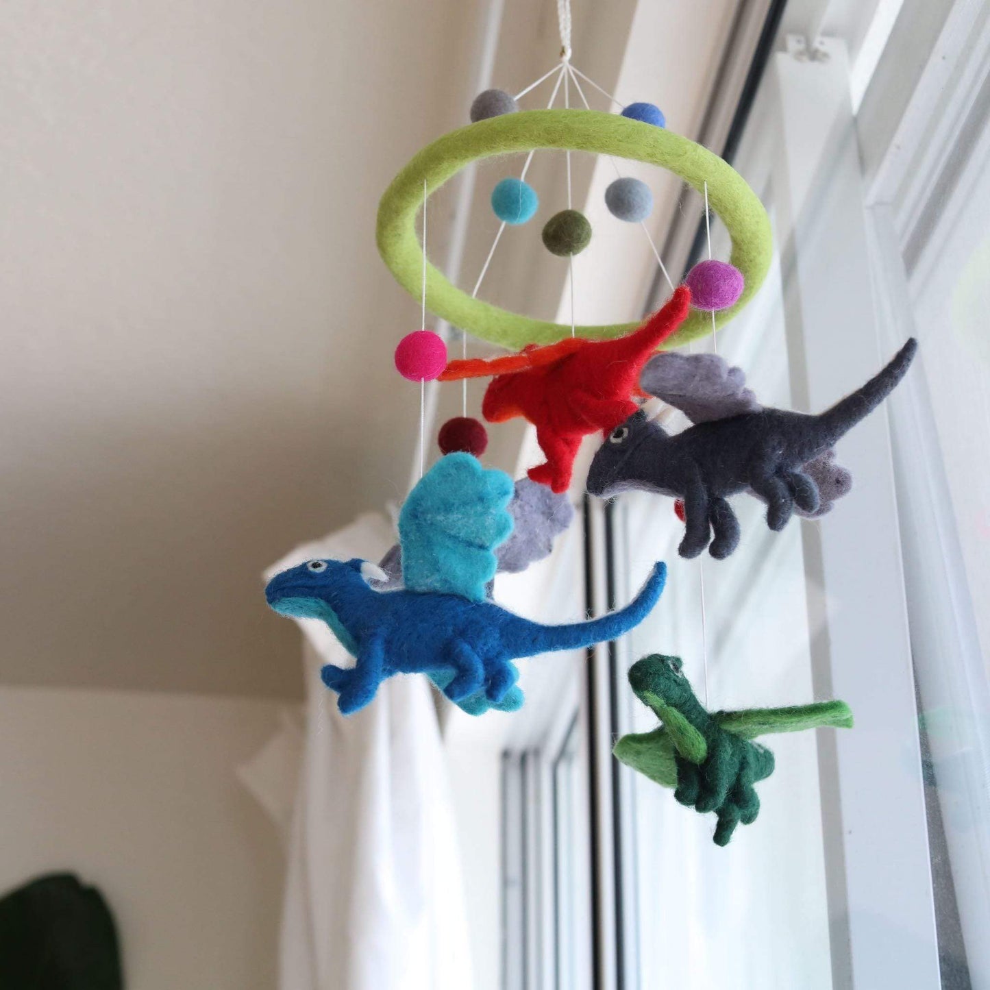 Felt Flying Dragon Baby Mobile