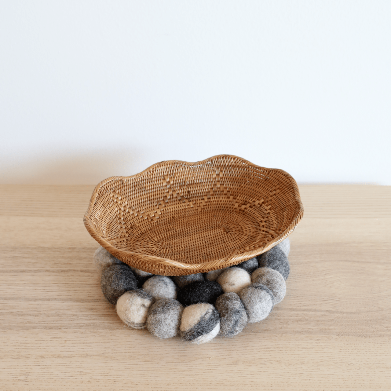 Gray Pebble-Stone like wool felt placemat Premium Quality Unique Handmade Gifts And Accessories - Ganapati Crafts Co