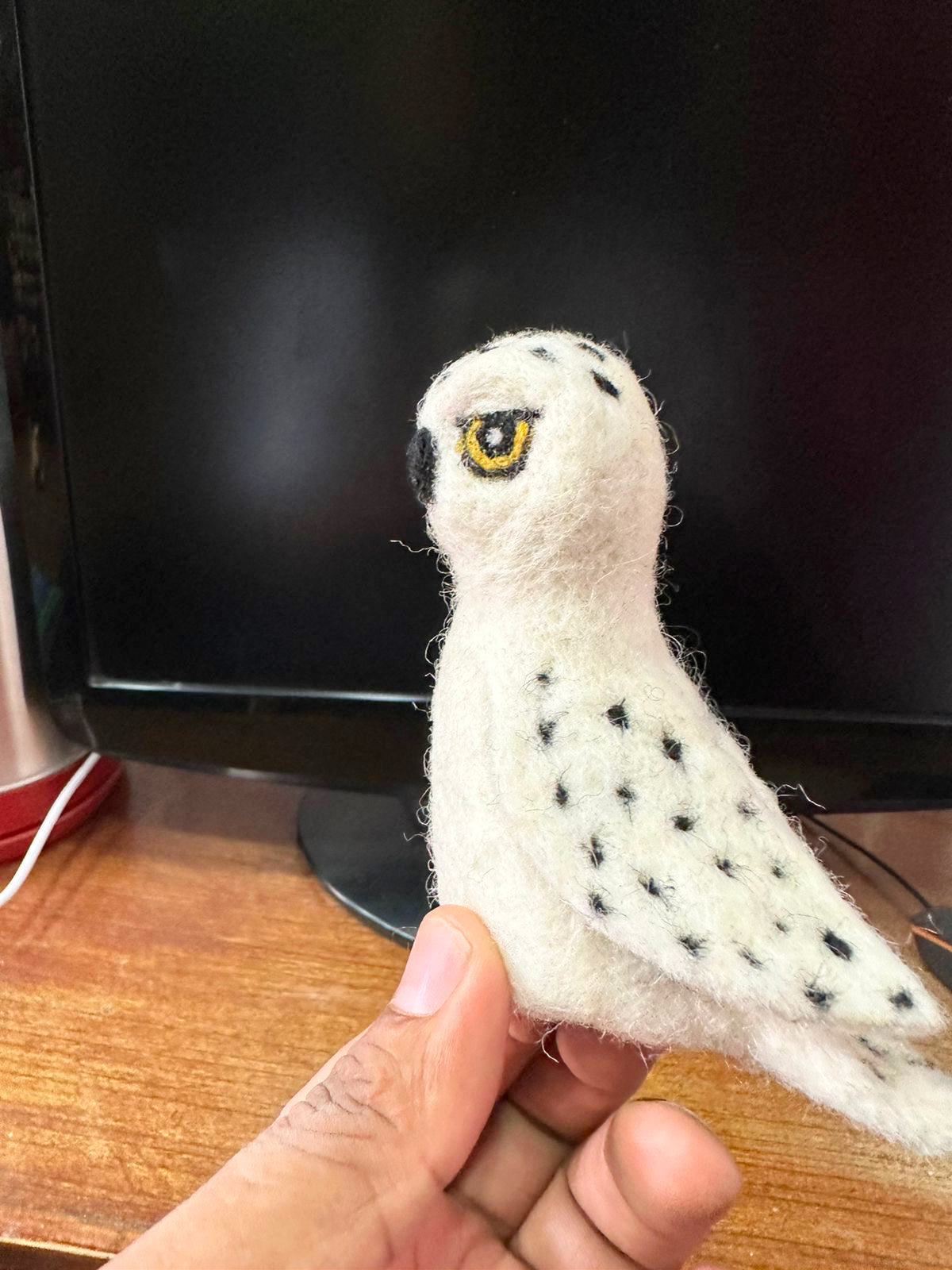 Snowy Owl Finger Puppet