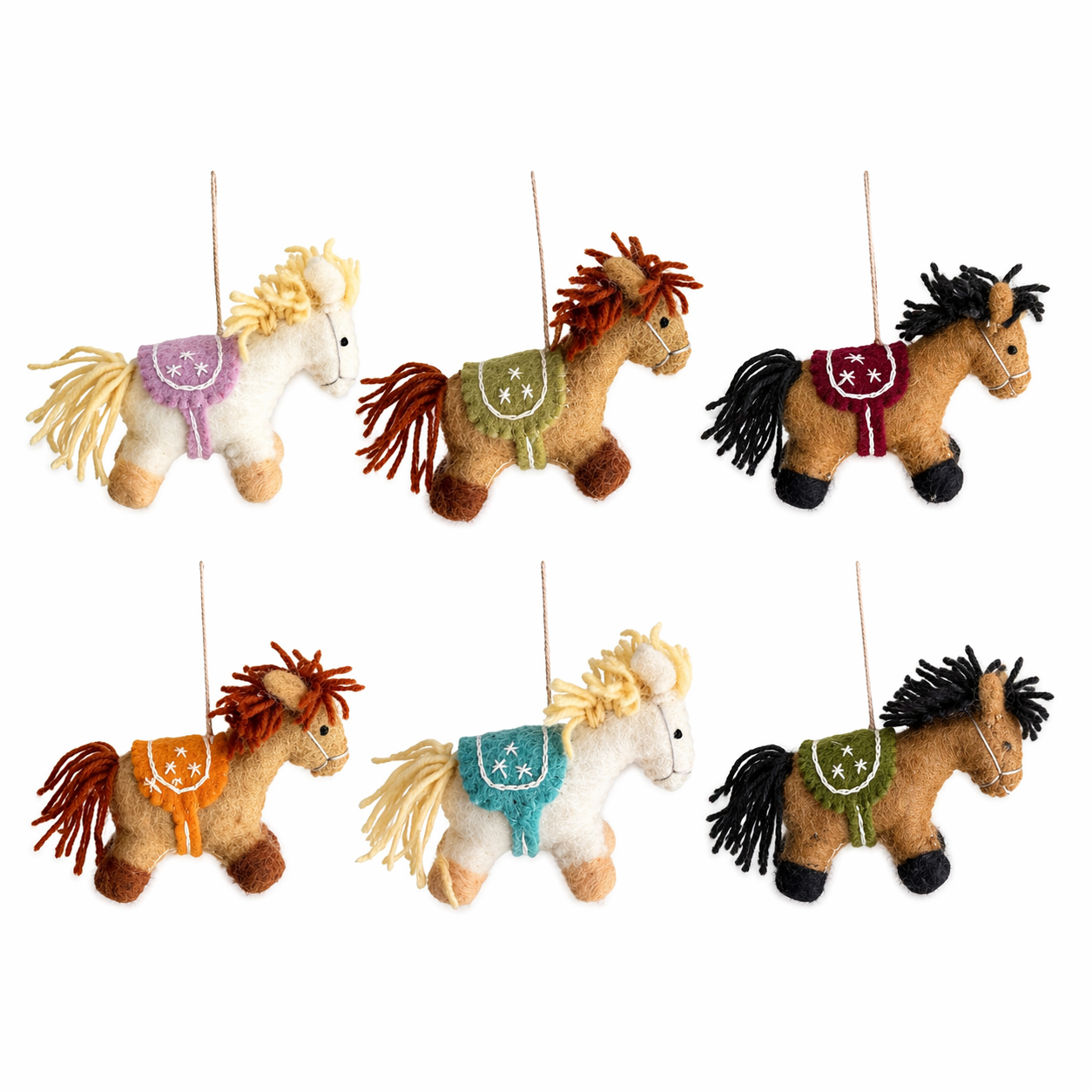 Felt Pony Ornament
