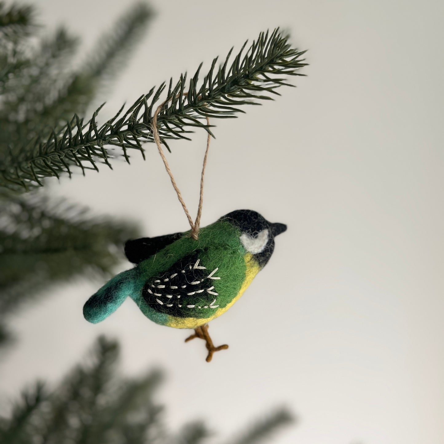 Felt Christmas Birds Ornaments Set of 6