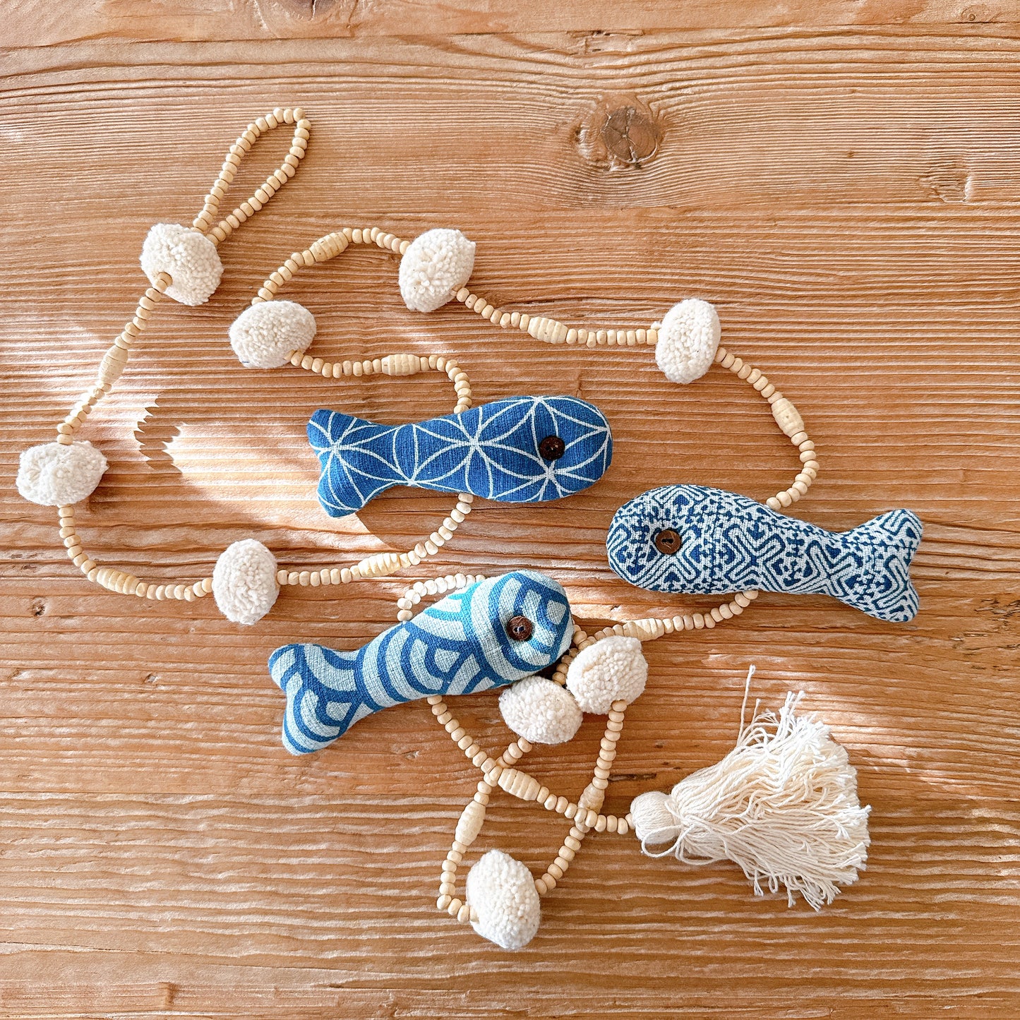Indigo Fish Garland