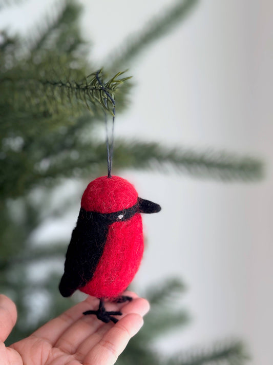 Maroon oriole Bird Ornament