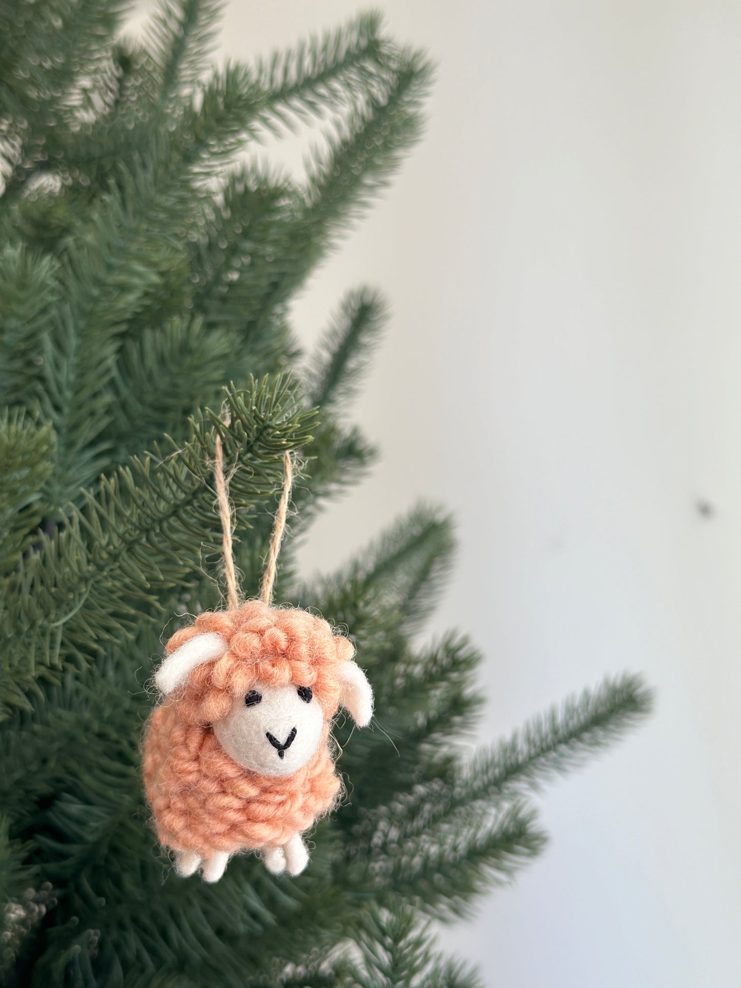 Felt Mini Candy Sheep Easter Ornament - Set of 6