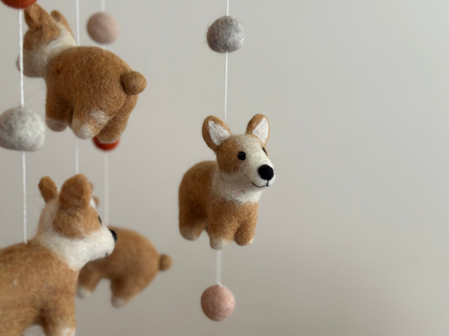 Felt Baby Mobile - Corgi