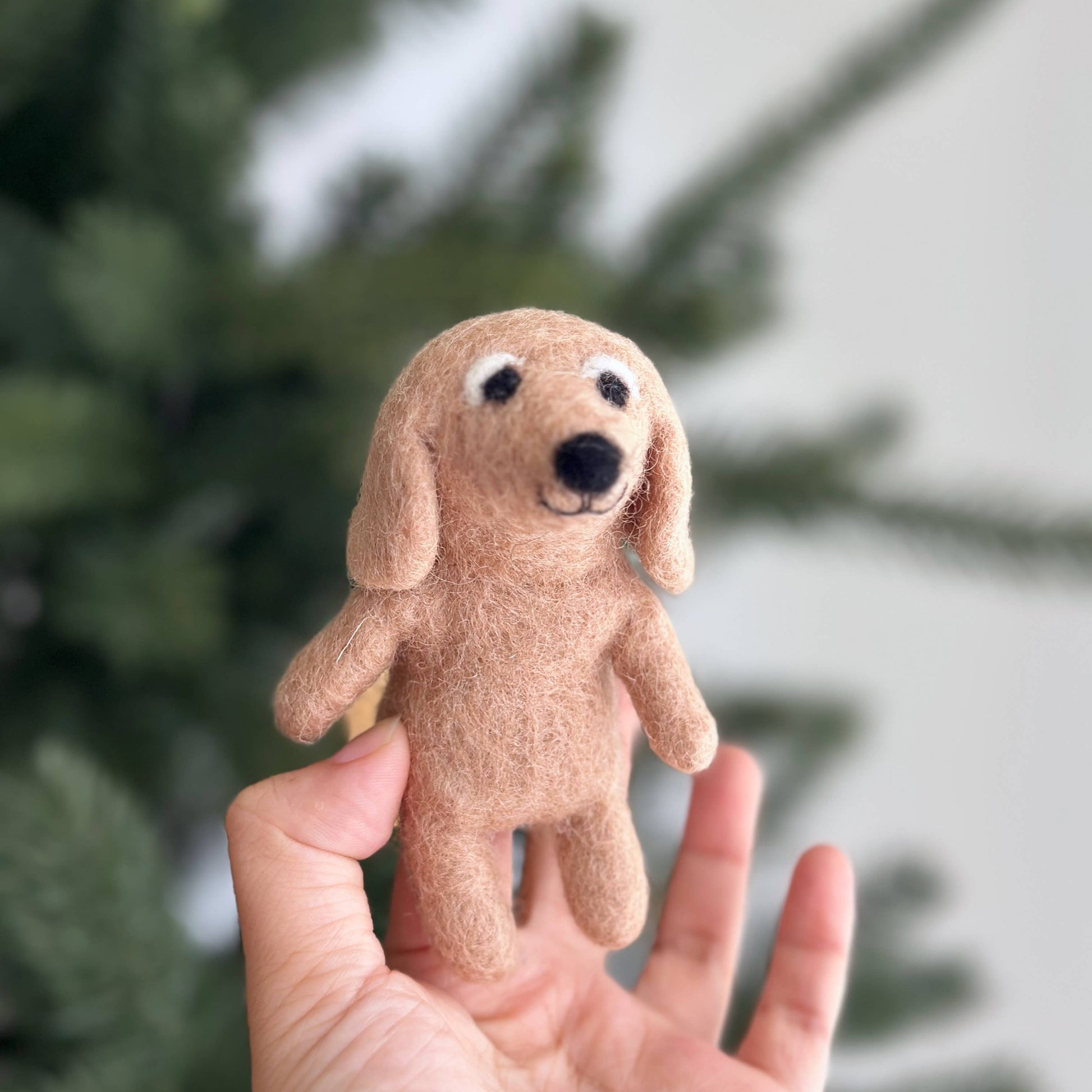 Dachshund Dog Finger Puppet - Set of 6