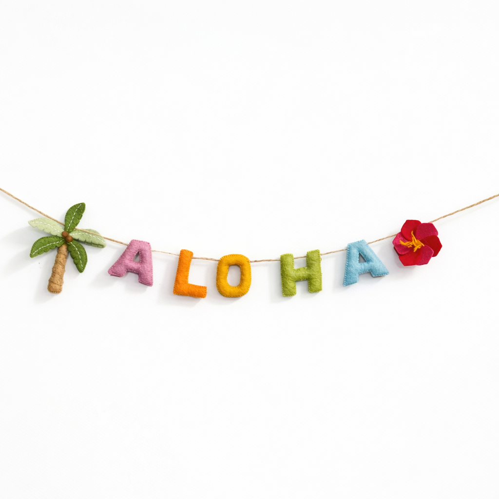 Felt Garland - ALOHA