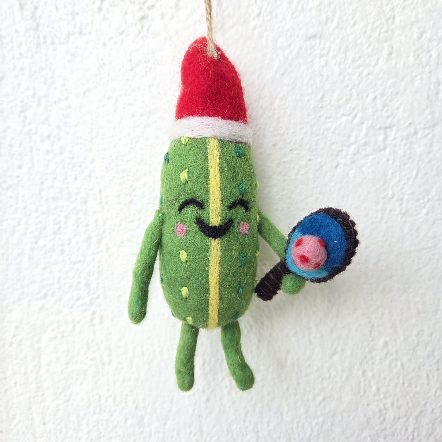 Christmas Pickle Pickleball Ornament