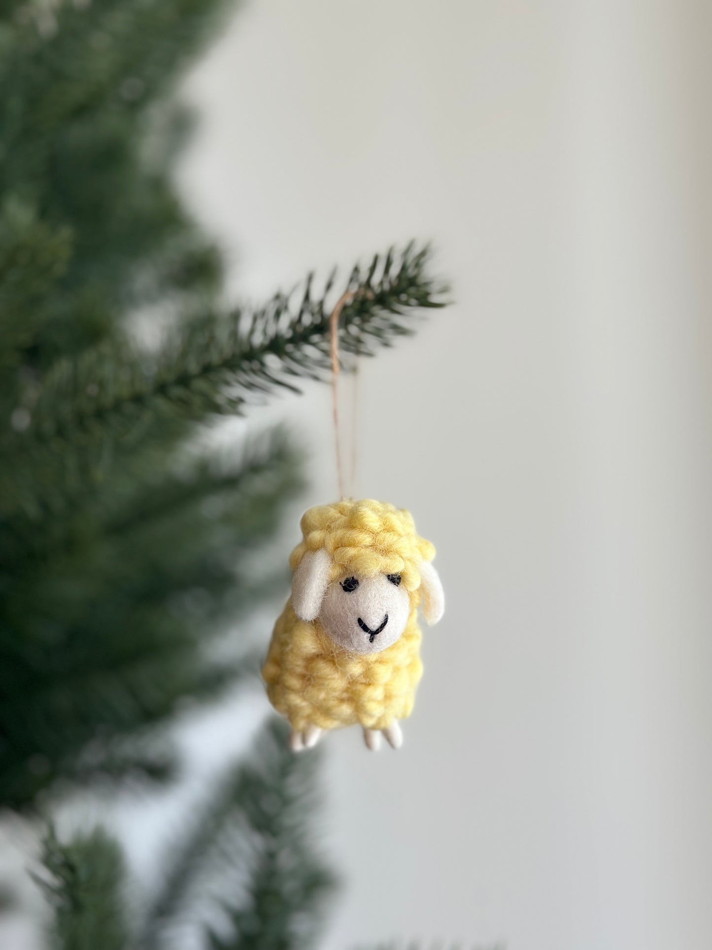 Felt Mini Candy Sheep Easter Ornament - Set of 6