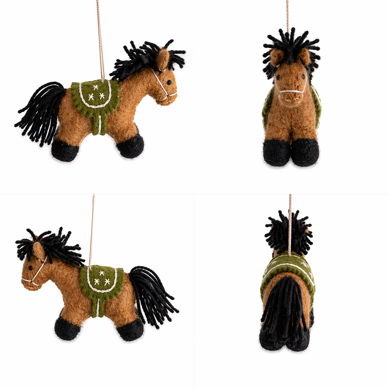 Felt Pony Ornament