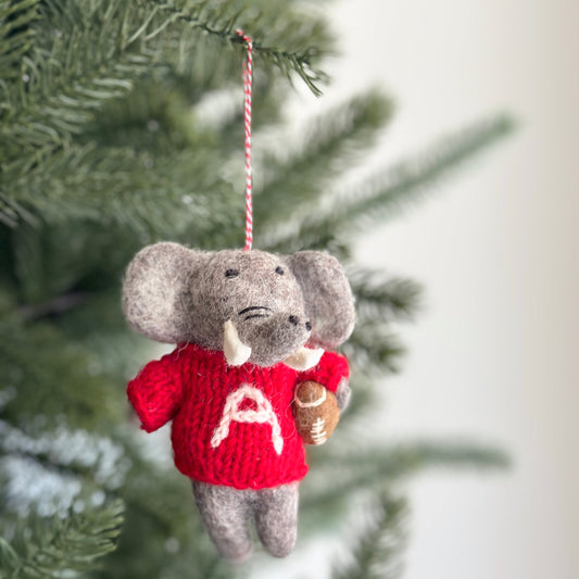 Alabama Elephant Ornament