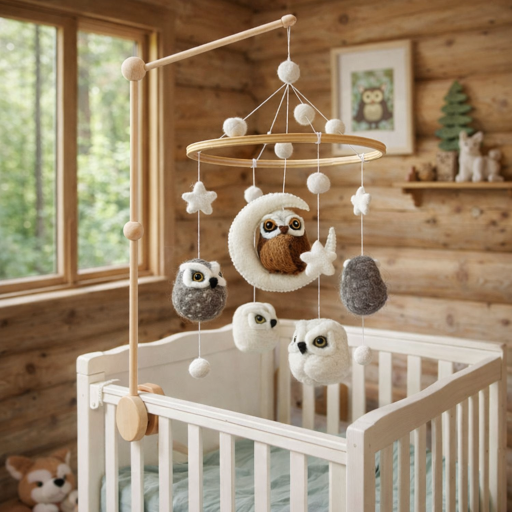 Felt Baby Mobile - Owl