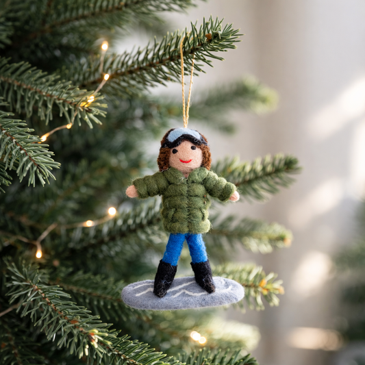 Felt Ornament - Snowboard Boy